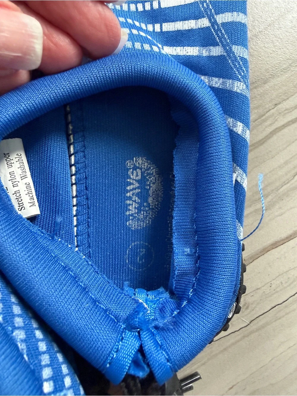 Kids Blue Slip-On Water Shoes with Grippy Sole